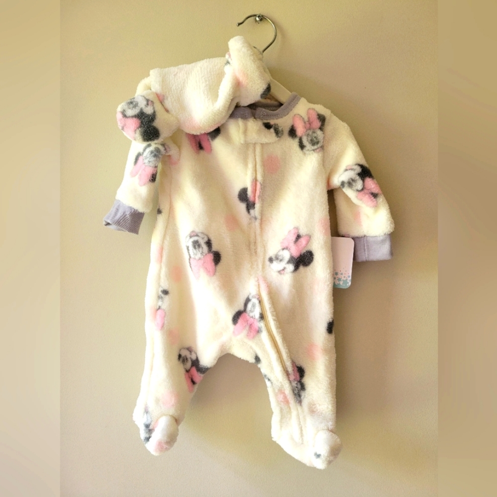Disney footie 0 - 3 months soft cozy